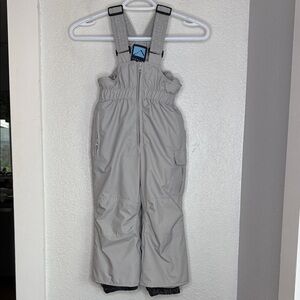 Iceburg Toddler 2T Insulated Snow Bibs Gray Waterproof Ski Overalls Winter